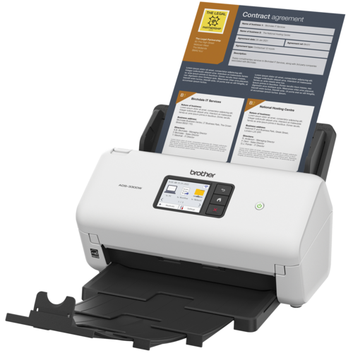 Brother ADS-3300W Wireless High-Speed Desktop Scanner for Small Office & Home Office Professionals