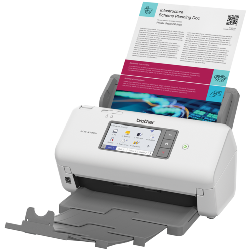 Brother ADS-4700W Professional Desktop Scanner for Business Workgroups