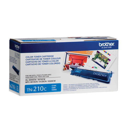 Brother TN210C Cyan Toner Cartridge, Standard Yield