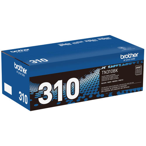 Brother TN310BK Black Toner Cartridge, Standard Yield