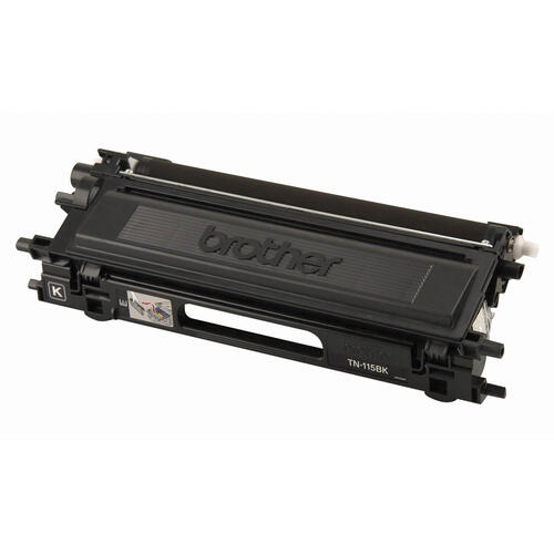 Brother TN115BK Black Toner Cartridge, High Yield