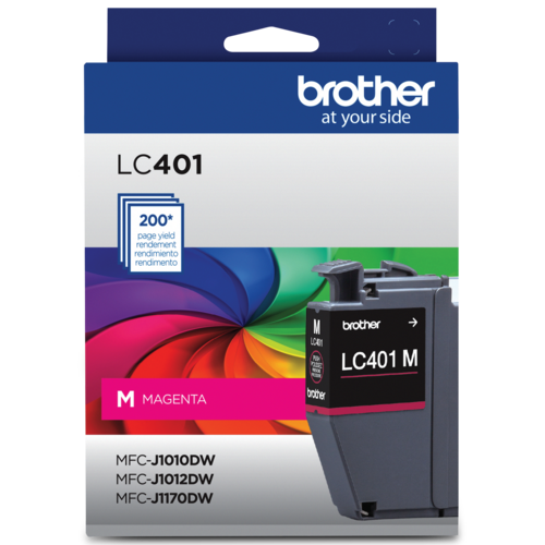 Brother Genuine LC401MS Standard-Yield Magenta Ink Cartridge