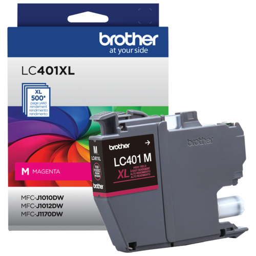 Brother Genuine LC401XLMS High-Yield Magenta Ink Cartridge