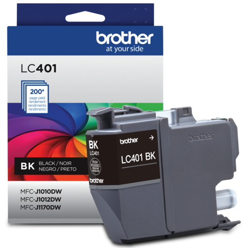 Brother Genuine LC401BKS Standard-Yield Black Ink Cartridge