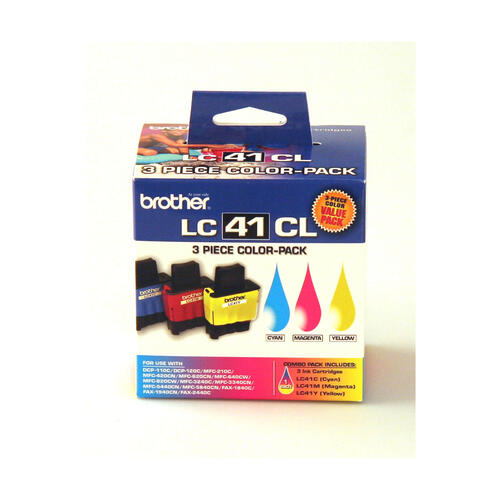 Brother LC413PKS 3-Pack of Innobella  Colour Ink Cartridges, (1 each of Cyan, Magenta, Yellow), Standard Yield