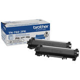 Brother TN760 Ensemble de 2 cartouches de toner noir authentiques à haut rendement