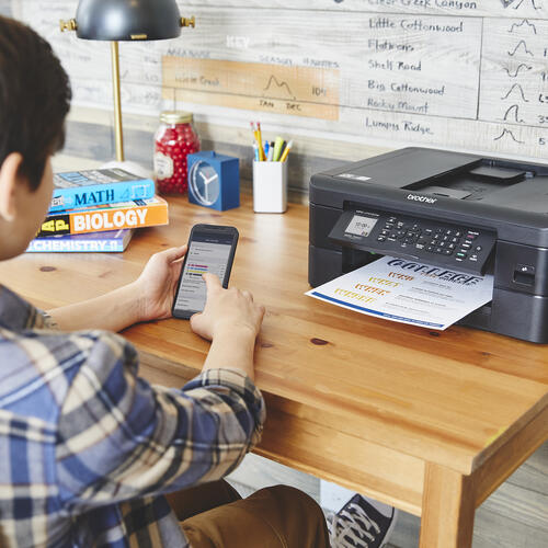 Brother MFC-J1012DW Imprimante tout-en-un à jet d'encre couleur sans fil avec impression recto verso et compatible avec appareils mobiles