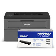 Ensemble Brother HL-L2370DW Imprimante laser monochrome avec cartouche de toner laser noir à haut rendement TN760