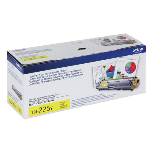 Brother TN225Y Cartouche de toner jaune à haut rendement