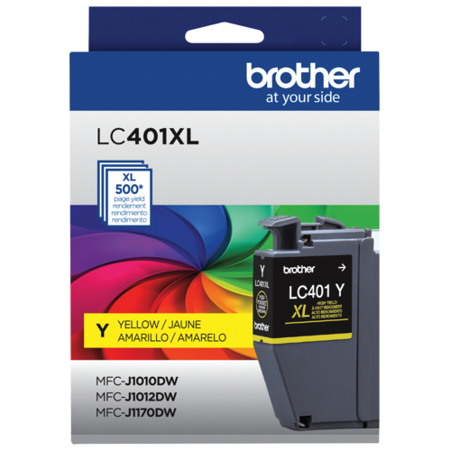 Brother LC401XLYS Cartouche d encre jaune à haut rendement d origine