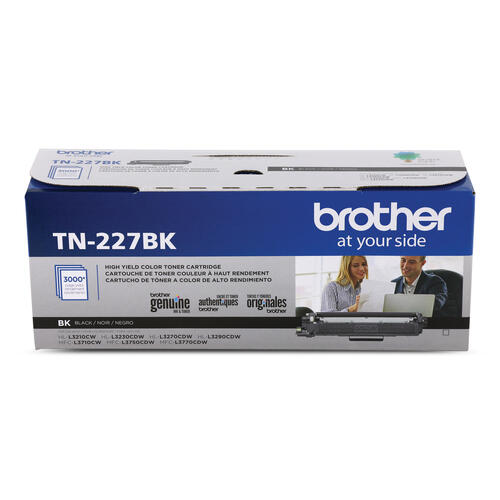 Brother TN-227BK Cartouche de toner noir authentique à haut rendement