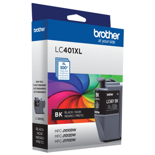 Brother LC401XLBKS Cartouche d encre authentique noire à rendement standard