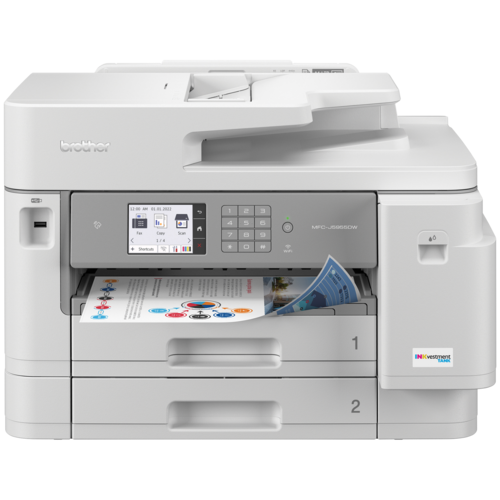 Brother MFC-J5955DW Imprimante multifonction à jet d'encre couleur professionnelle INKvestment Tank