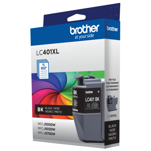 Brother LC401XLBKS Cartouche d encre authentique noire à rendement standard