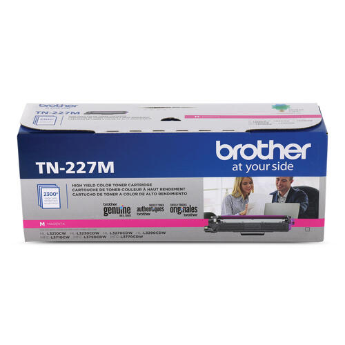 Brother TN-227M Cartouche de toner magenta authentique à haut rendement