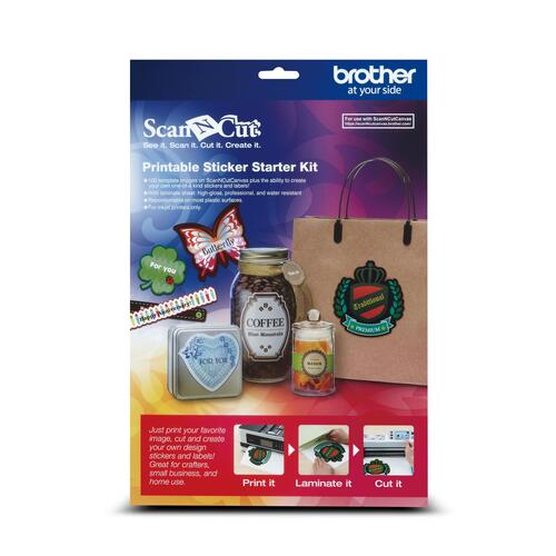 Brother CAPSS1 Ensemble de feuilles d'autocollants imprimables