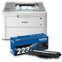 Ensemble Brother R3210TN223BUND Imprimante numérique couleur remise à neuf avec cartouche de toner laser noir à rendement standard TN223BK
