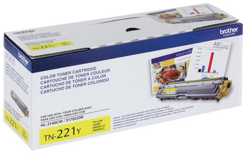 Brother TN221Y Cartouche de toner jaune à rendement standard