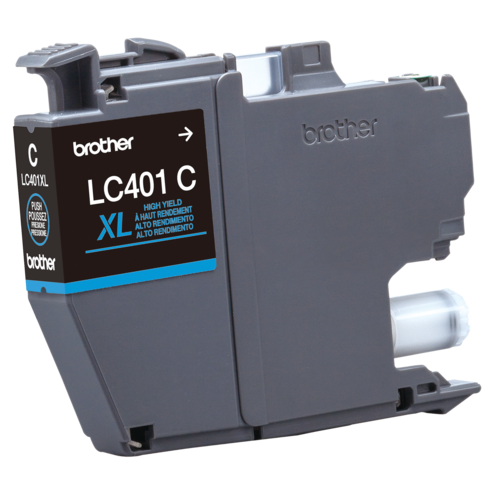 Brother LC401XLCS Cartouche d encre cyan à haut rendement d origine