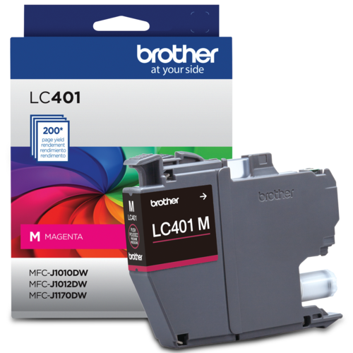 Brother LC401MS Cartouche d'encre magenta à rendement standard d'origine
