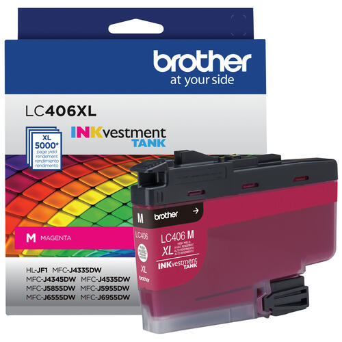 Brother LC406XLMS Cartouche d'encre magenta authentique à haut rendement