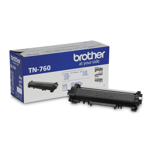 Brother TN760 Cartouche de toner laser monochrome à haut rendement authentique
