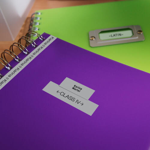 Brother M931 Ruban non laminé argenté avec texte noir authentique pour étiqueteuses P-touch, 12 mm de largeur x 8 m de longueur