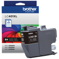 Brother LC401XLBKS Cartouche d encre authentique noire à rendement standard