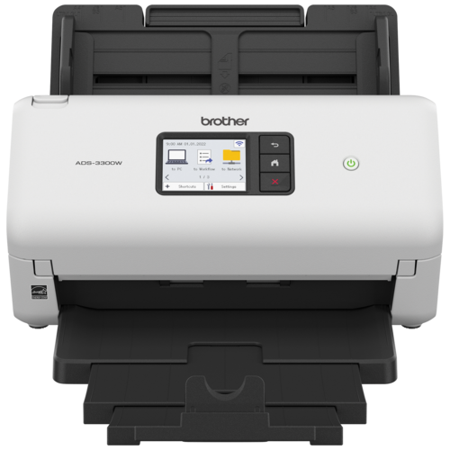 Brother ADS-3300W Scanner de bureau sans fil haute vitesse pour les petits bureaux et bureaux à domicile