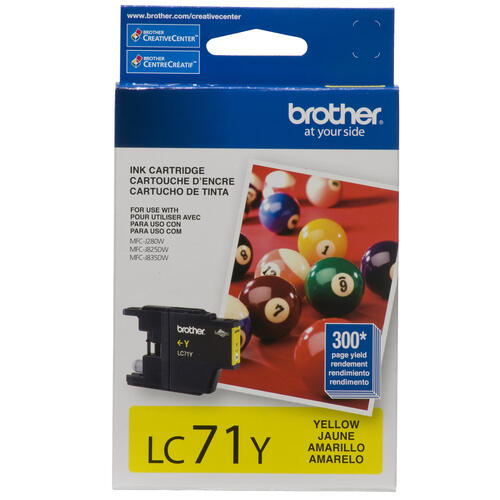 Brother LC71YS Cartouche d'encre jaune Innobella, rendement standard