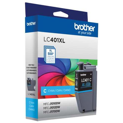 Brother LC401XLCS Cartouche d encre cyan à haut rendement d origine