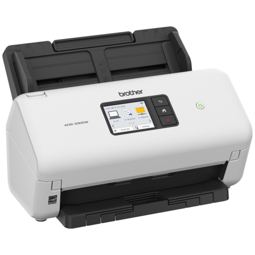 Brother ADS-3300W Scanner de bureau sans fil haute vitesse pour les petits bureaux et bureaux à domicile