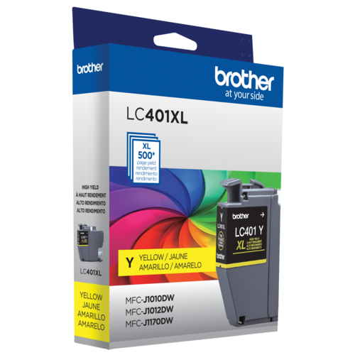 Brother LC401XLYS Cartouche d encre jaune à haut rendement d origine
