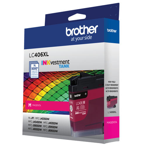 Brother LC406XLMS Cartouche d'encre magenta authentique à haut rendement