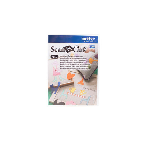 Brother CAUSB2 Clé USB no 2 Collection de modèles d'appliqués