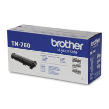 Brother Genuine TN760 High Yield Mono Laser Toner Cartridge