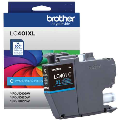 Brother LC401XLCS Cartouche d encre cyan à haut rendement d origine