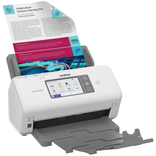 Brother ADS-4700W Scanner de bureau professionnel pour les entreprises et les groupes de travail