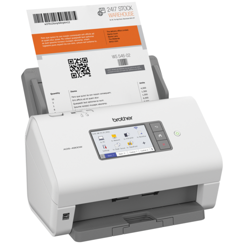 Brother ADS-4900W Scanner de bureau professionnel pour groupes de travail ayant des volumes de numérisation élevés