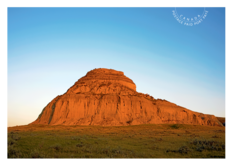 Terre de nos aïeux (2019) : Carte postale port payé - Castle Butte, Big Muddy Badlands (Sask.)