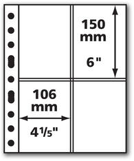 Feuilles mobiles GRANDE - format assemble de coins - paquet de 5