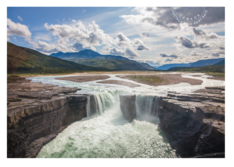 Terre de nos aïeux (2020) : Carte postale port payé – Carcajou Falls (NT)