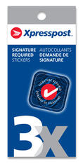 Xpresspost<sup>MC</sup> Autocollants signature - Paquet de 3