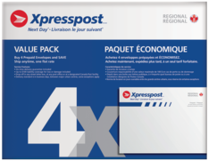 Xpresspost<sup>MC</sup> enveloppe prépayée - expédition regionale - paquet de 4