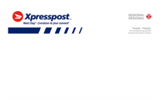 Xpresspost<sup>MC</sup> enveloppe prépayée sans étiquette - expédition régionale (Quantité de 10)