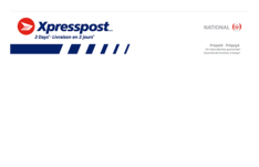 Xpresspost<sup>MC</sup> enveloppe prépayée sans étiquette - expédition nationale (Quantité de 10)