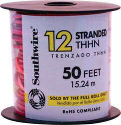 Southwire 50 ft. 12/1 Stranded THHN Building Wire