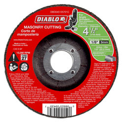 Diablo 4-1/2 in. D X 7/8 in. S Aluminum Oxide Masonry Cut-Off Disc 1 pk