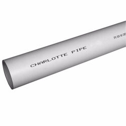 Charlotte Pipe Schedule 40 PVC Foam Core Pipe 3 in. D X 10 ft. L Plain End 260 psi