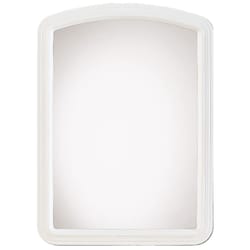 Erias 22 in. H X 16 in. W White Plastic Wall Mirror